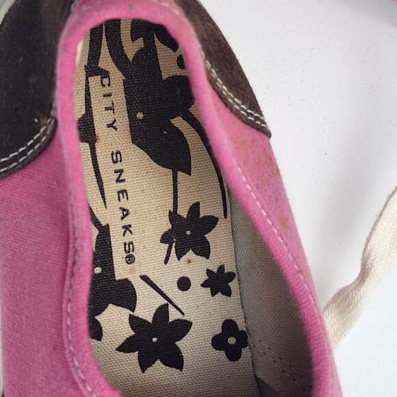 City Sneaks Pink Brown Sneakers Size 8.5 - Picture 9 of 9
